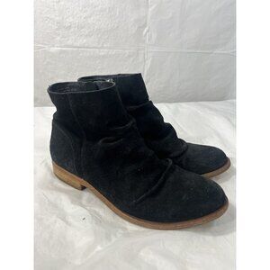Kork-Ease Women's Giba Rouched Suede Boots Black Size 6M